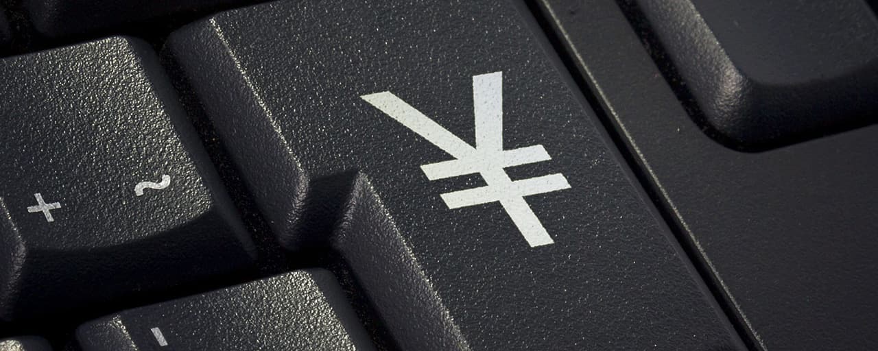 Tastiera con simbolo Yen