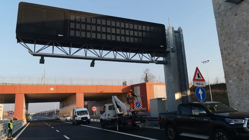 Struttura pannello messaggio variabile